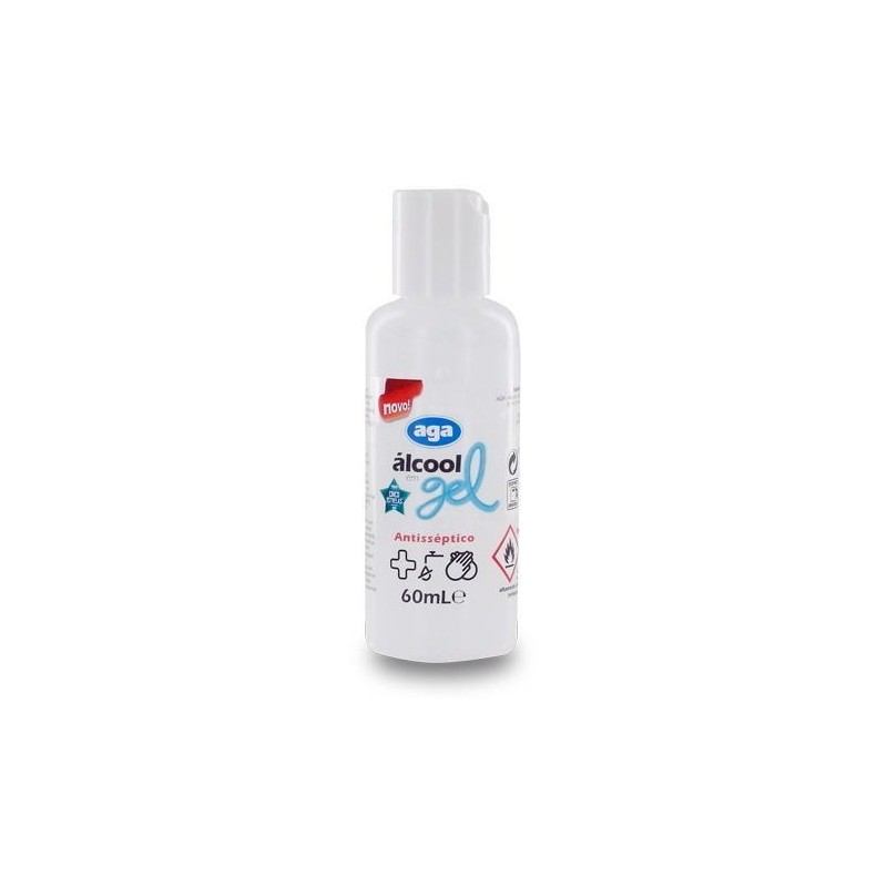 Álcool em gel a 70% com tampa doseadora 60ml