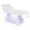 Marquesa elétrica SPA MOON Silver Fox, com estofo branco e apoios