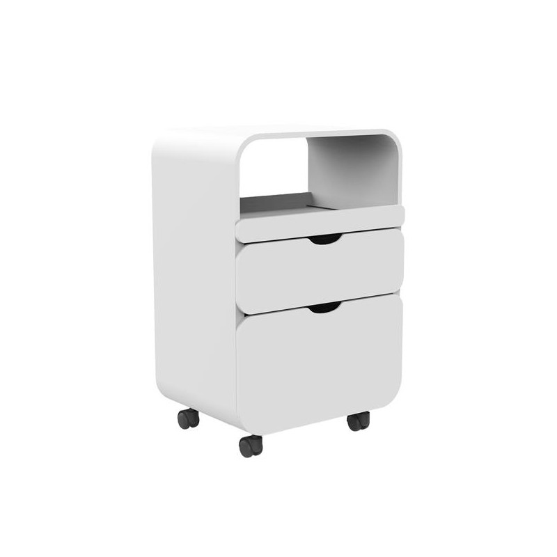 Móvel de apoio rodado THUL Silver Fox wengue 2 gavetas, 41,5x54,5x88,5cm